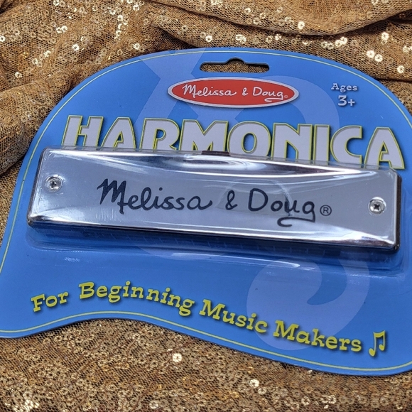 Melissa & Doug Silver Harmonica - Picture 1 of 5